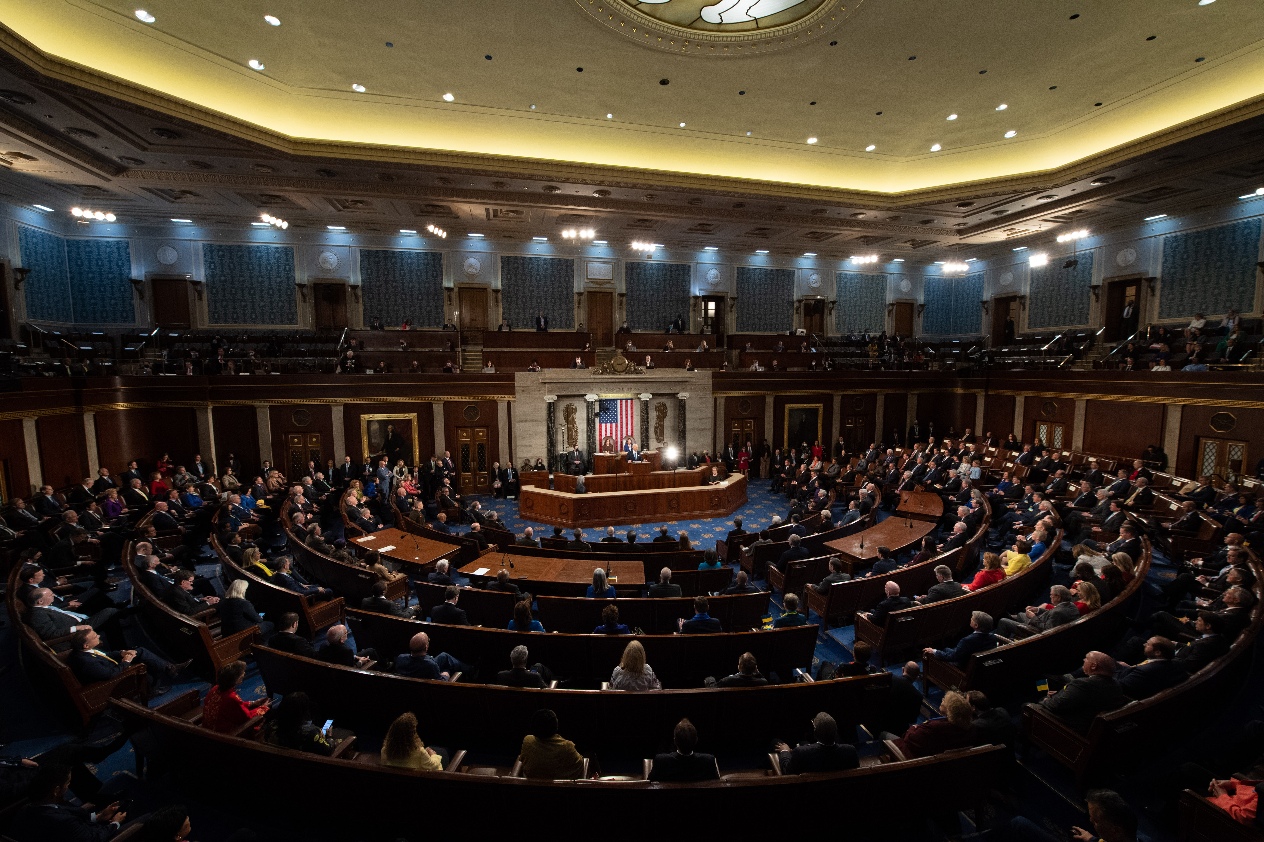 President Joe Biden speaking at the State of the Union 2022.