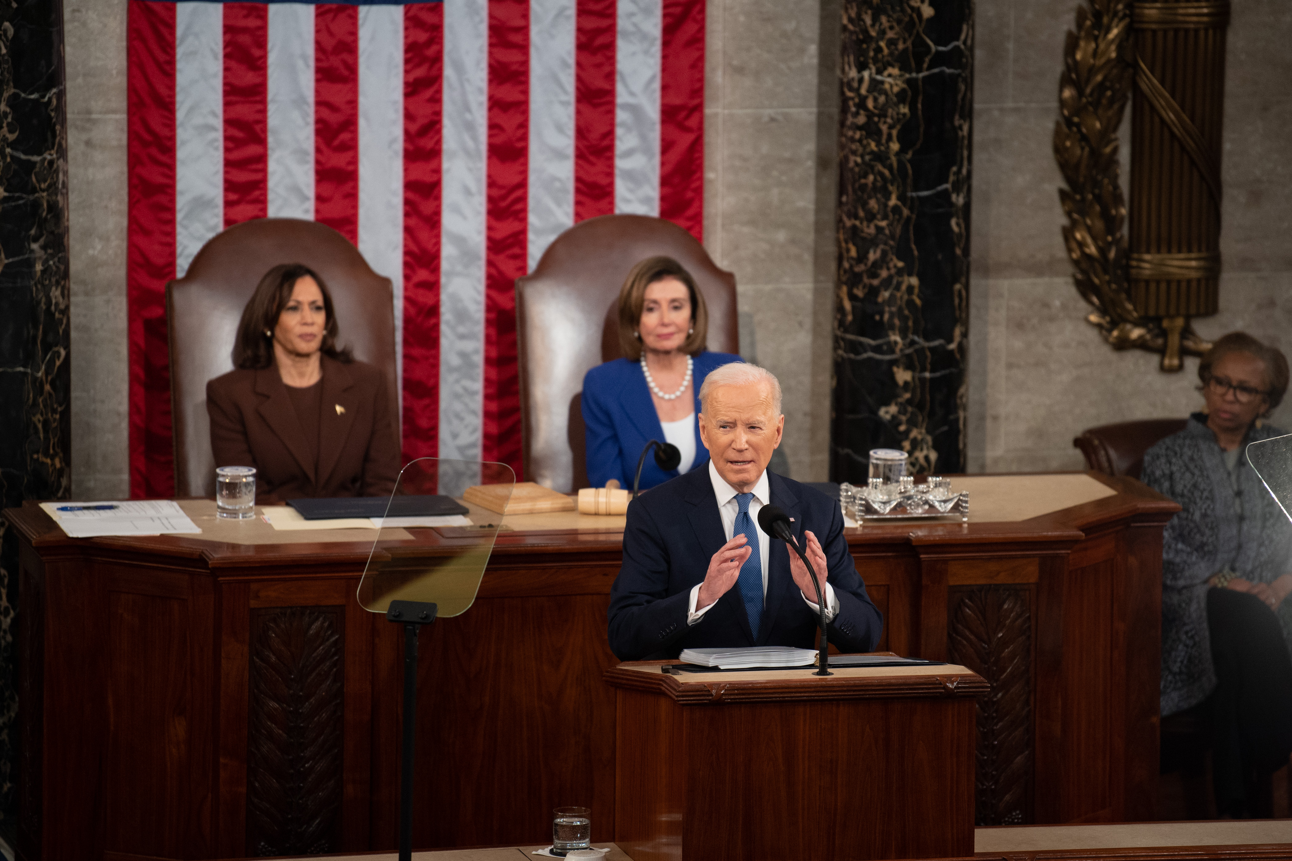 President Joe Biden speaking at the State of the Union 2022.