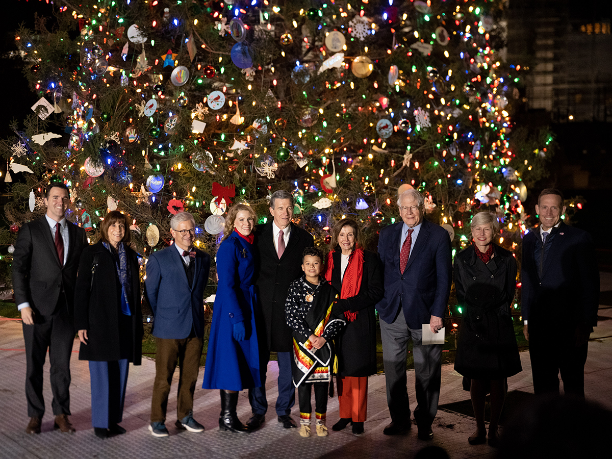 Capitol Christmas Tree Lit