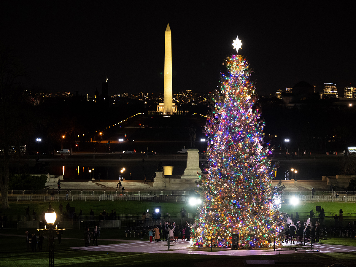 Capitol Christmas Tree Lit for 2022 house.gov