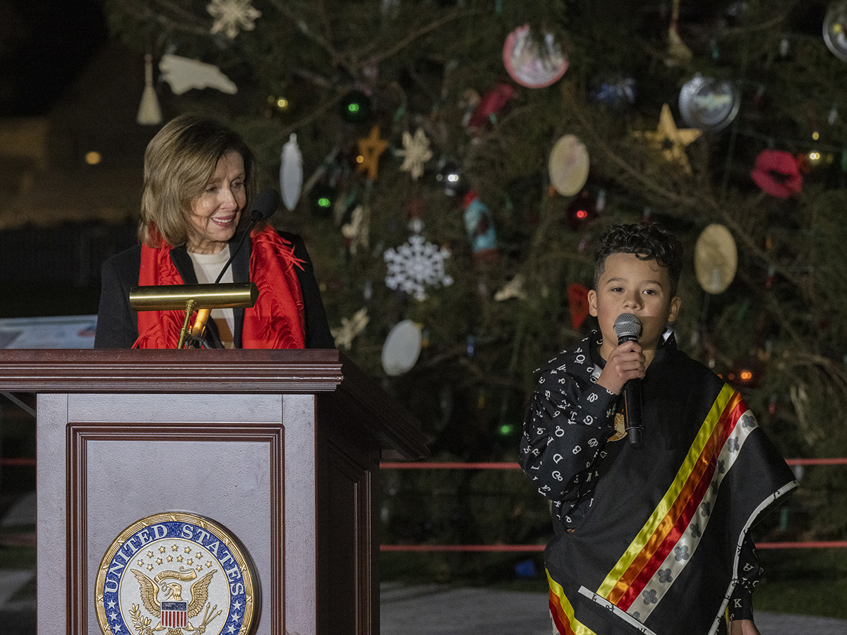 Capitol Christmas Tree Lit