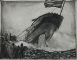 The Launch of the Steamer Frank J. Hecker
 by Reeve Katt
