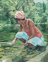 Woman Creekside by Taylor Nissen