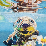 Old Santee Canal Otter by Caroline Davey