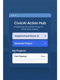 Civic AI Action Hub by by Abhiram Pulijala, Saatvik Guduru, Henry Gagnier, James Casey