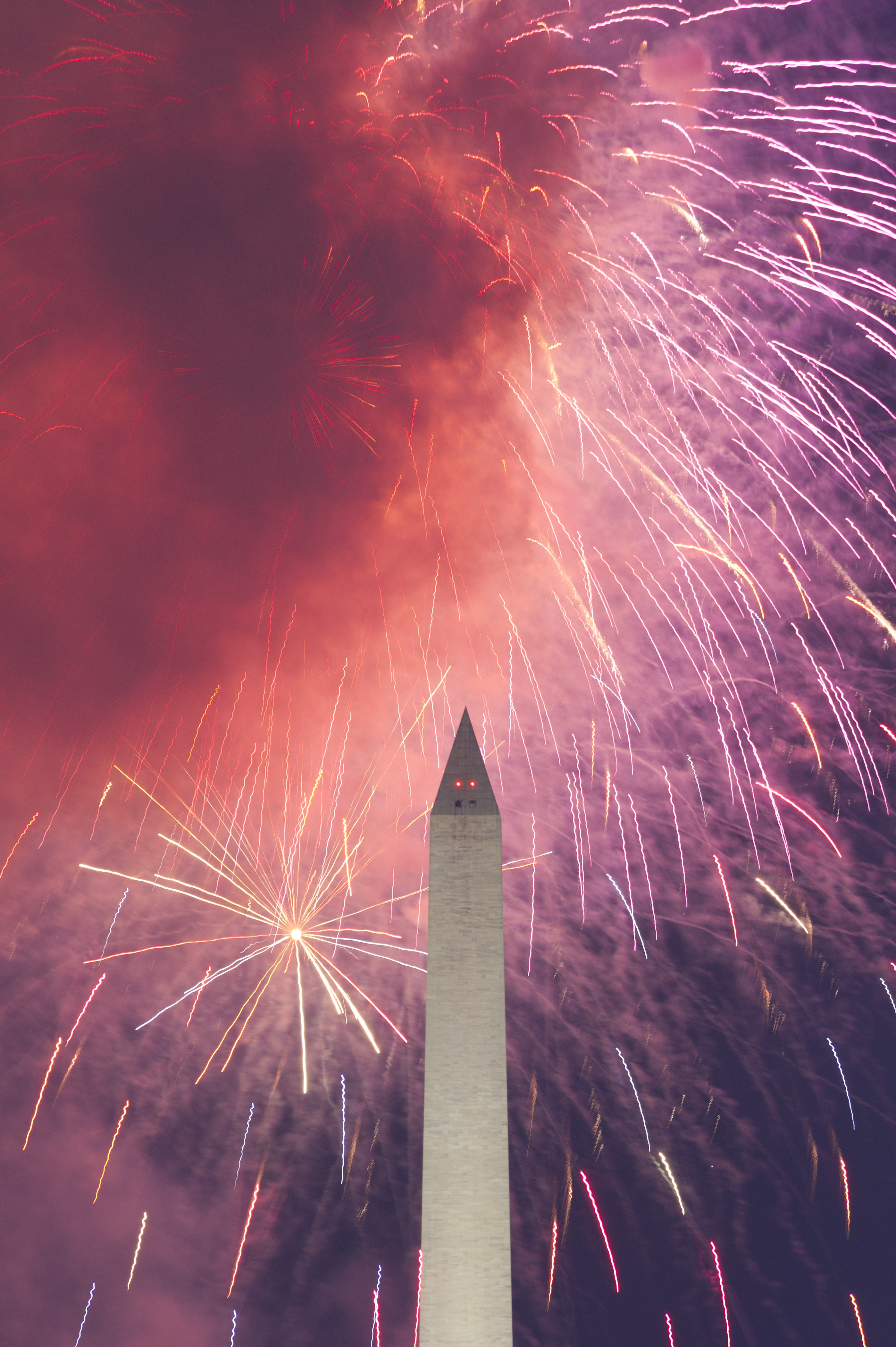 Fireworks over the National Mall on July 4, 2011. Photo by Eric Connolly.