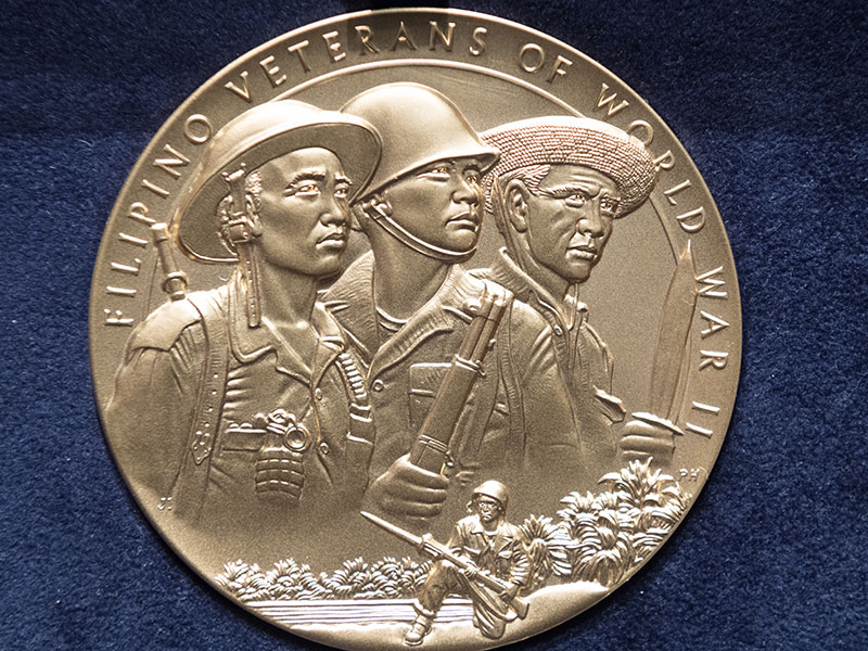 The Filipino Veterans of World War II Gold Medal.