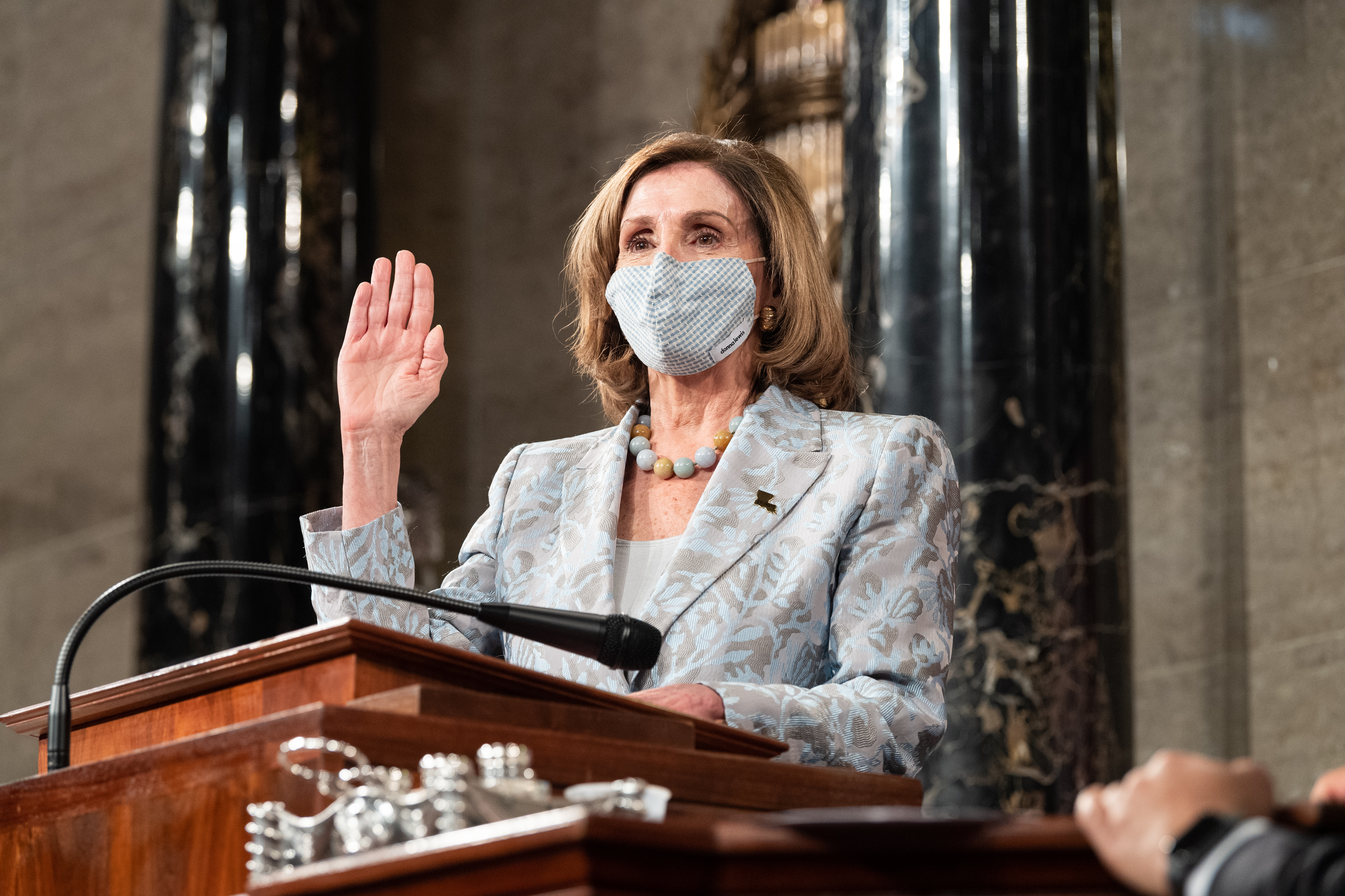 Speaker Nancy Pelosi was voted in for another two years as Speaker of the House. 