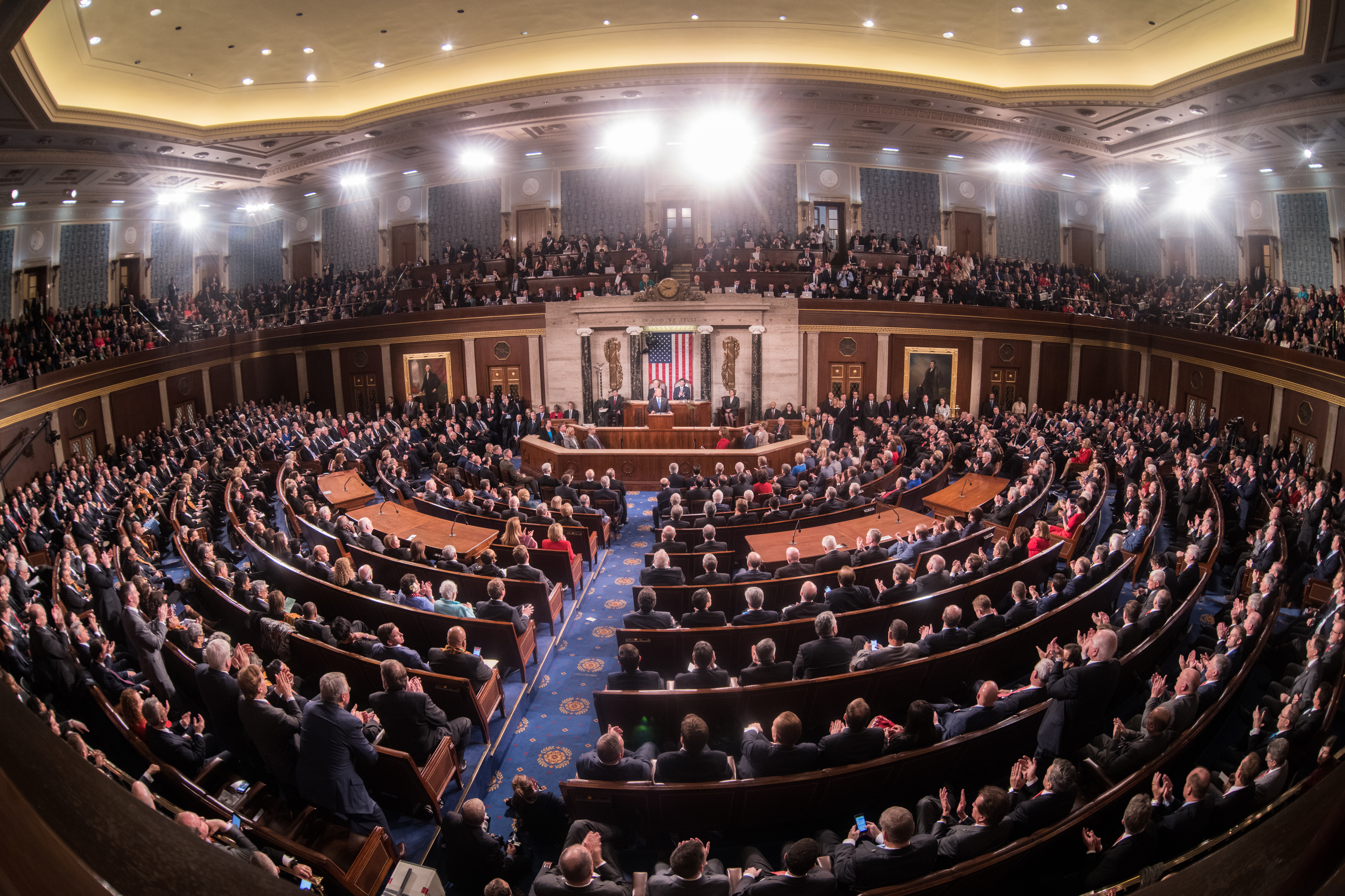 President Donald Trump delivered his first State of the Union Address on January 30, 2018