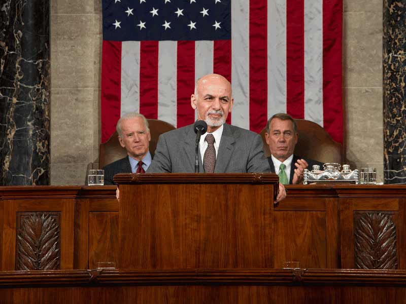 Afghan President Ashraf Ghani Ahmadzai addresses Congress