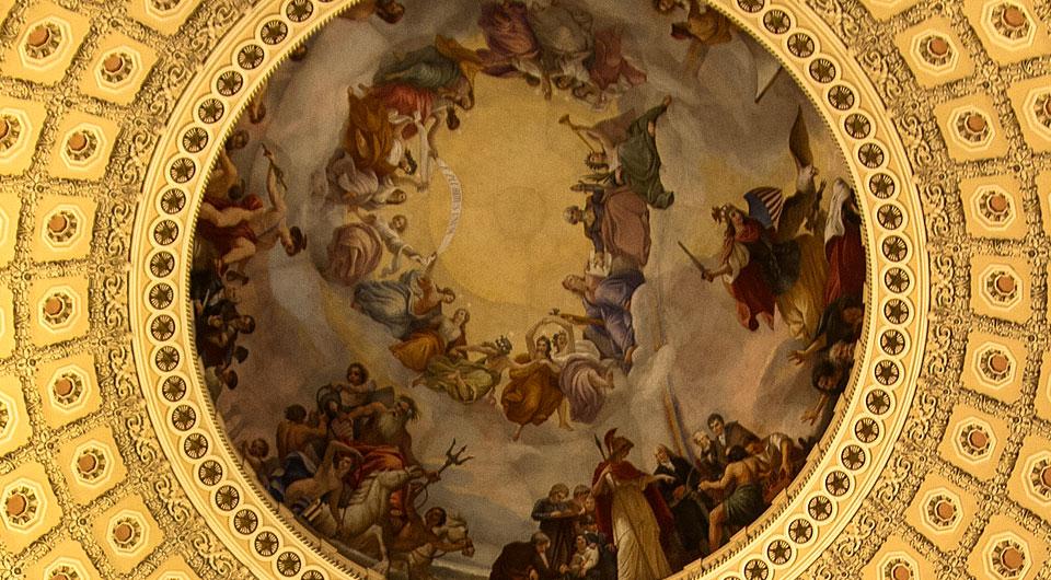detail from the Capitol rotunda